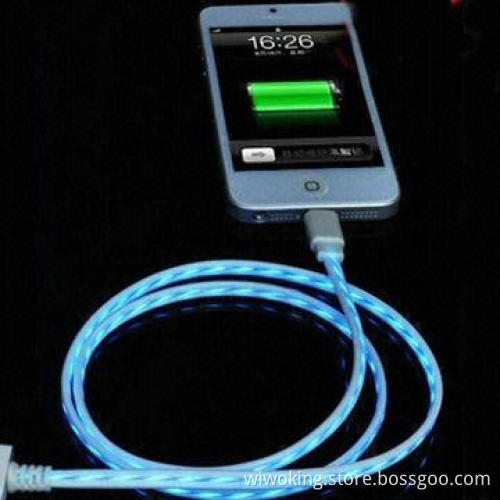 Sync Cable Accessories/LED Flow Lightning Cable for iPhone 5, Flashing Charge
